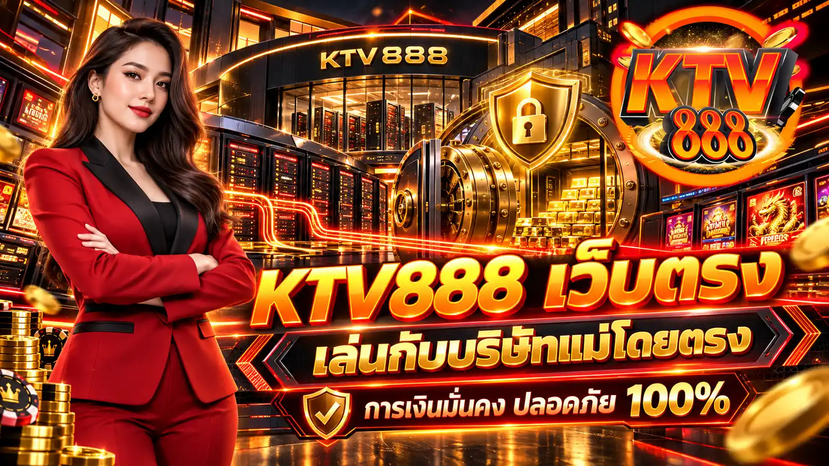 KTV888 สล็อตชั้นนำจากบริษัทแม่ ห้องเกมเพียบ ยูสใหม่รับโบนัสเช็คอิน